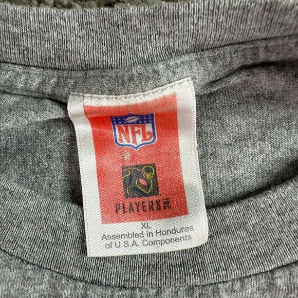 VINTAGE Indianapolis Colts Shirt Mens XL Gray Blue Payton Manning Record Breaker - Picture 5 of 10